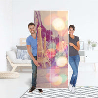 Möbelfolie IKEA Paris - IKEA Pax Schrank 236 cm Höhe - 2 Türen - Folie
