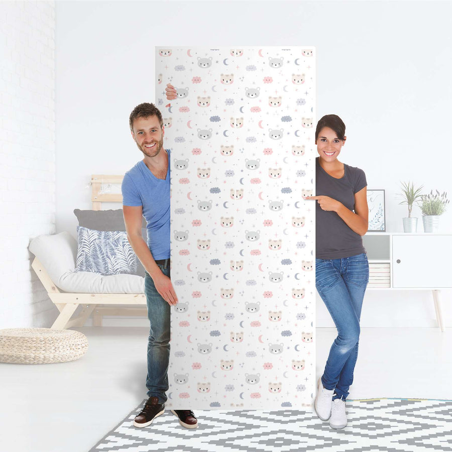 Möbelfolie IKEA Sweet Dreams - IKEA Pax Schrank 236 cm Höhe - 2 Türen - Folie