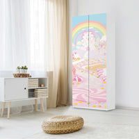 Möbelfolie IKEA Candyland - IKEA Pax Schrank 236 cm Höhe - 2 Türen - Kinderzimmer
