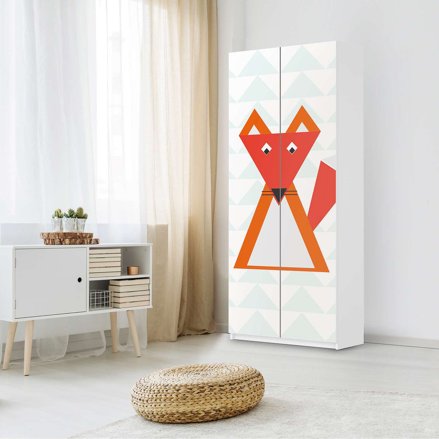 Möbelfolie IKEA Füchslein - IKEA Pax Schrank 236 cm Höhe - 2 Türen - Kinderzimmer