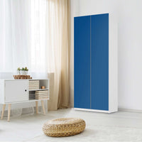 Möbelfolie IKEA Blau Dark - IKEA Pax Schrank 236 cm Höhe - 2 Türen - Schlafzimmer