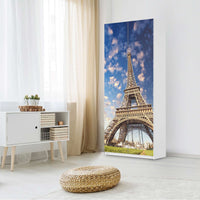 Möbelfolie IKEA La Tour Eiffel - IKEA Pax Schrank 236 cm Höhe - 2 Türen - Schlafzimmer