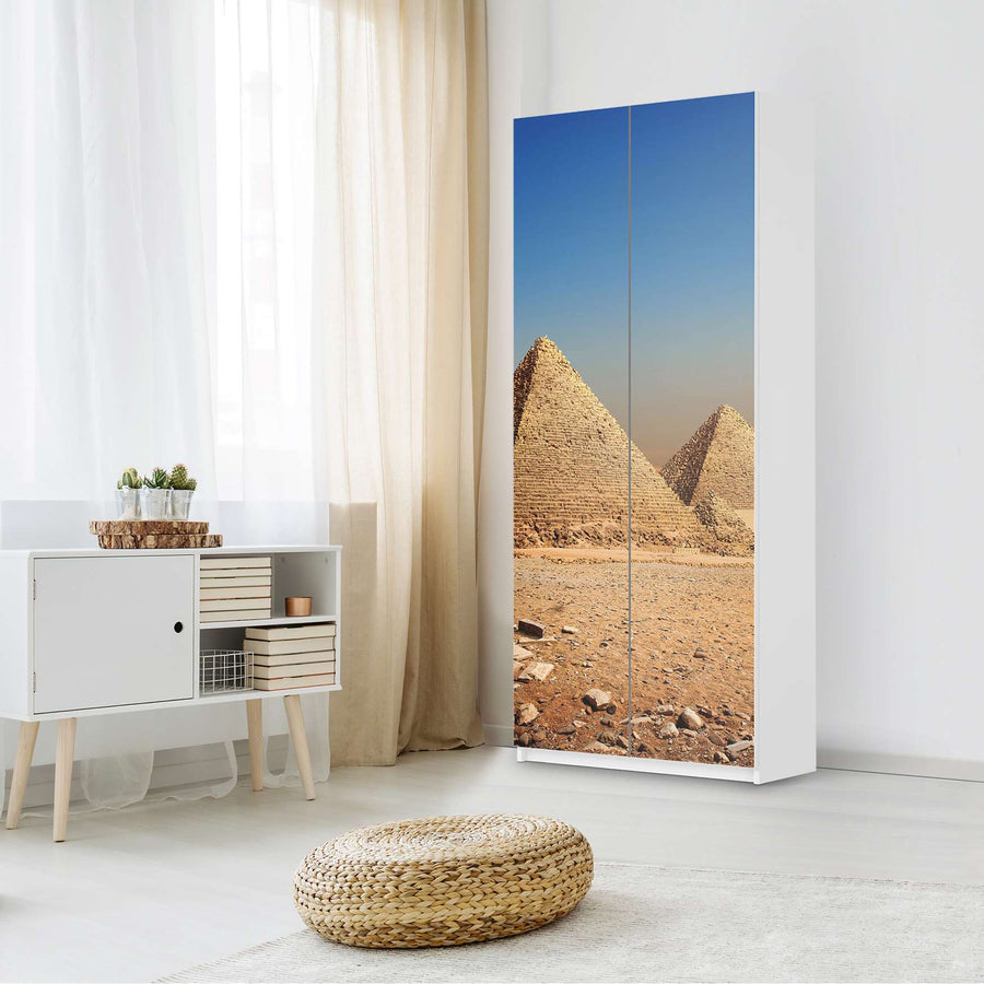 Möbelfolie IKEA Pyramids - IKEA Pax Schrank 236 cm Höhe - 2 Türen - Schlafzimmer