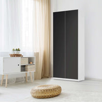 Möbelfolie IKEA Schwarz - IKEA Pax Schrank 236 cm Höhe - 2 Türen - Schlafzimmer