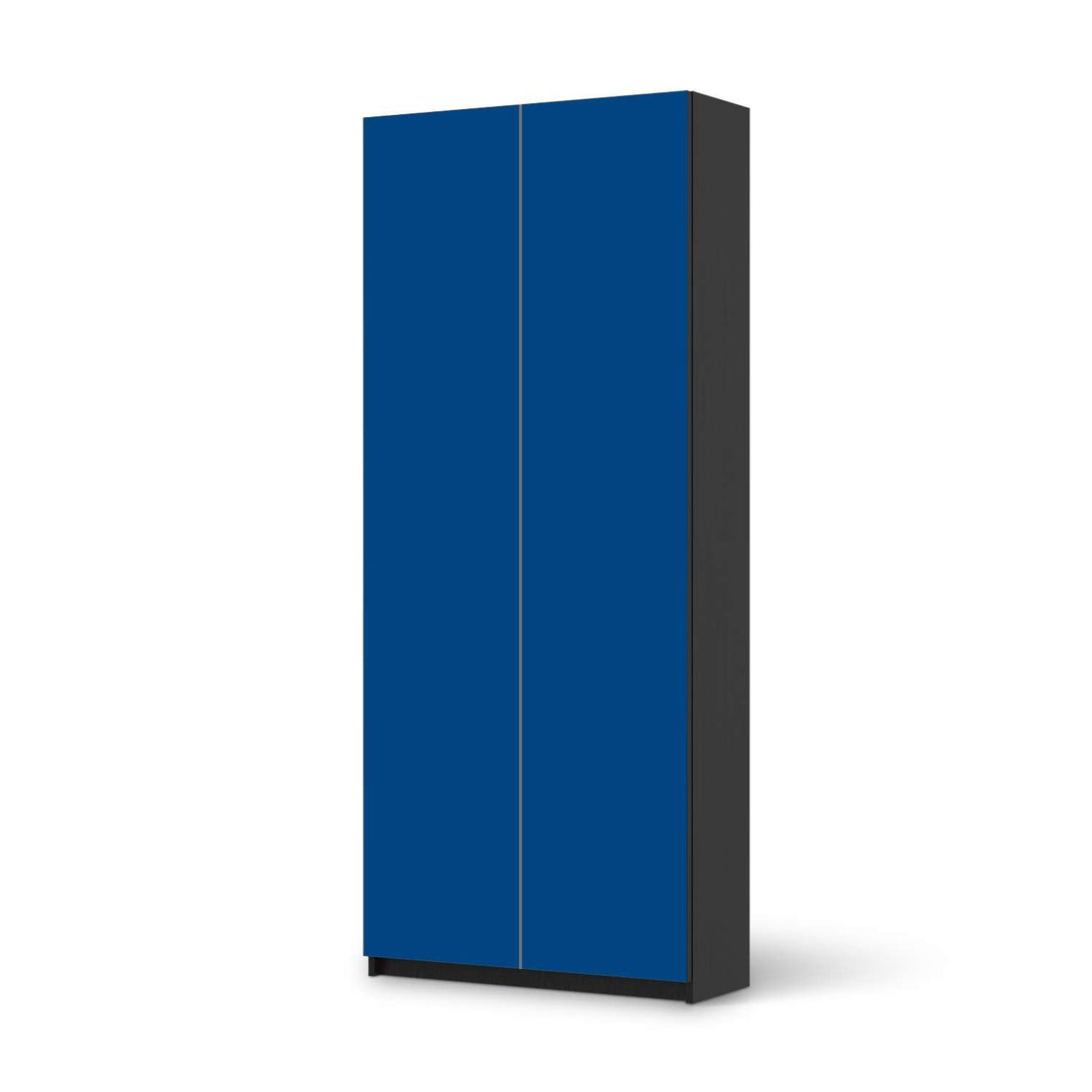 Möbelfolie IKEA Blau Dark - IKEA Pax Schrank 236 cm Höhe - 2 Türen - schwarz