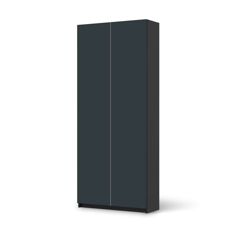 Möbelfolie IKEA Blaugrau Dark - IKEA Pax Schrank 236 cm Höhe - 2 Türen - schwarz