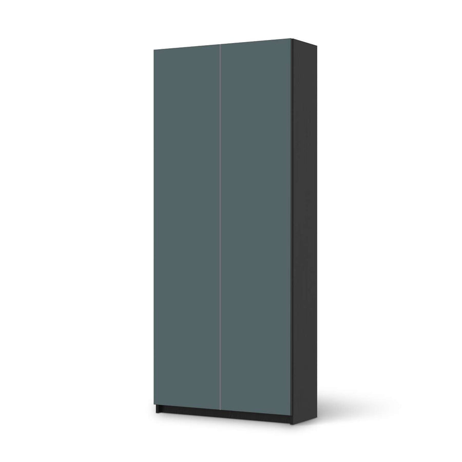 Möbelfolie IKEA Blaugrau Light - IKEA Pax Schrank 236 cm Höhe - 2 Türen - schwarz