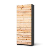 Möbelfolie IKEA Bright Planks - IKEA Pax Schrank 236 cm Höhe - 2 Türen - schwarz