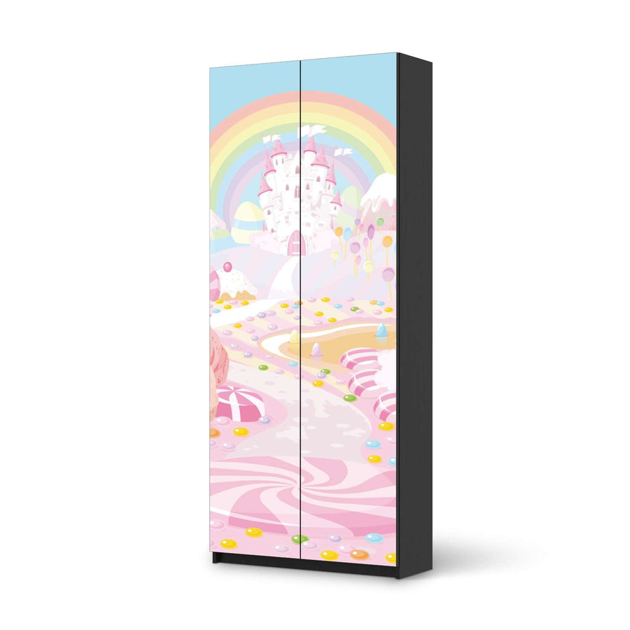 Möbelfolie IKEA Candyland - IKEA Pax Schrank 236 cm Höhe - 2 Türen - schwarz