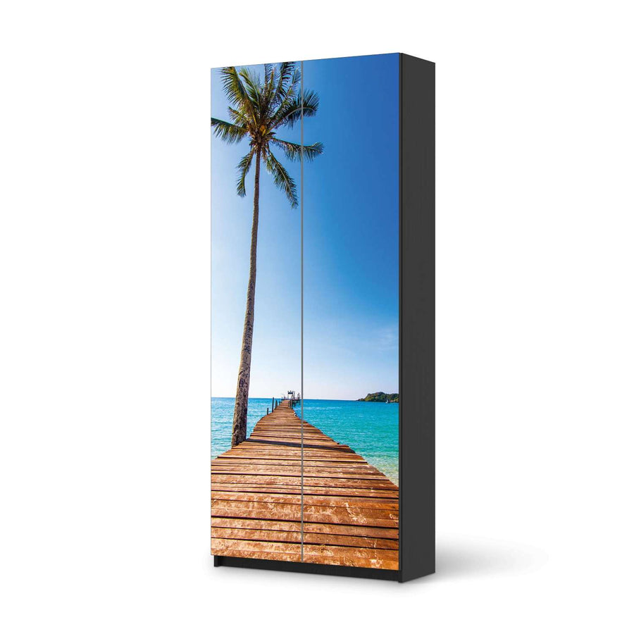 Möbelfolie IKEA Caribbean - IKEA Pax Schrank 236 cm Höhe - 2 Türen - schwarz