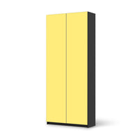 Möbelfolie IKEA Gelb Light - IKEA Pax Schrank 236 cm Höhe - 2 Türen - schwarz