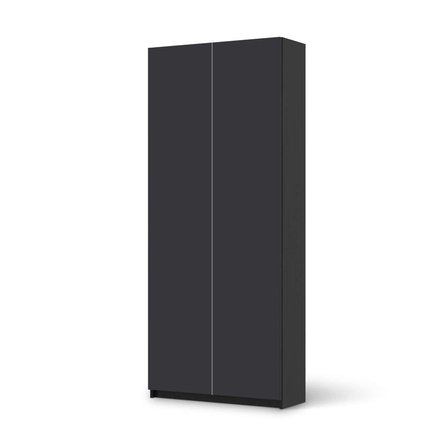 Möbelfolie IKEA Grau Dark - IKEA Pax Schrank 236 cm Höhe - 2 Türen - schwarz