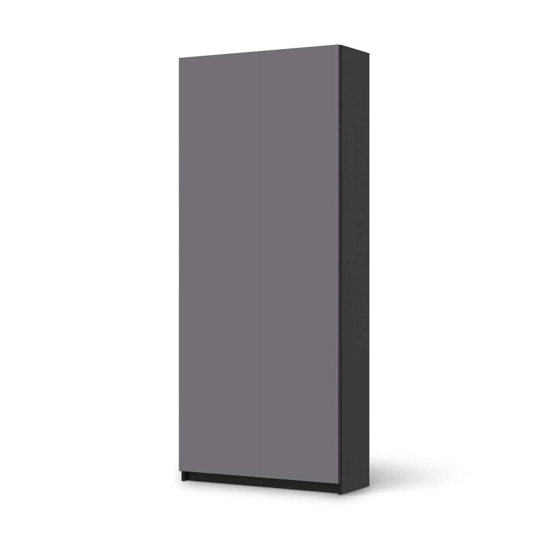 Möbelfolie IKEA Grau Light - IKEA Pax Schrank 236 cm Höhe - 2 Türen - schwarz
