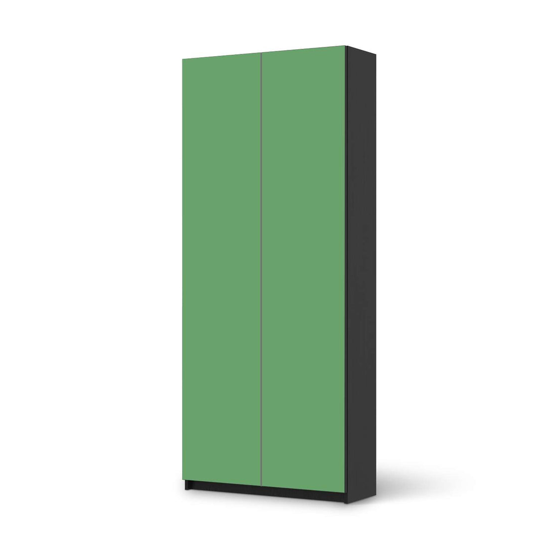 Möbelfolie IKEA Grün Light - IKEA Pax Schrank 236 cm Höhe - 2 Türen - schwarz