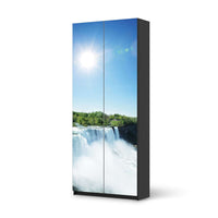 Möbelfolie IKEA Niagara Falls - IKEA Pax Schrank 236 cm Höhe - 2 Türen - schwarz