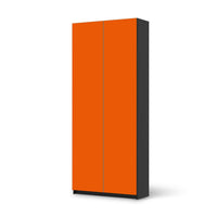 Möbelfolie IKEA Orange Dark - IKEA Pax Schrank 236 cm Höhe - 2 Türen - schwarz