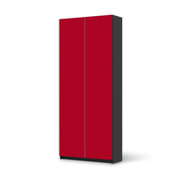 Möbelfolie IKEA Rot Dark - IKEA Pax Schrank 236 cm Höhe - 2 Türen - schwarz