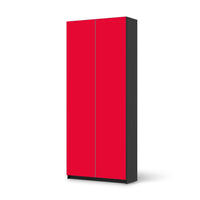 Möbelfolie IKEA Rot Light - IKEA Pax Schrank 236 cm Höhe - 2 Türen - schwarz