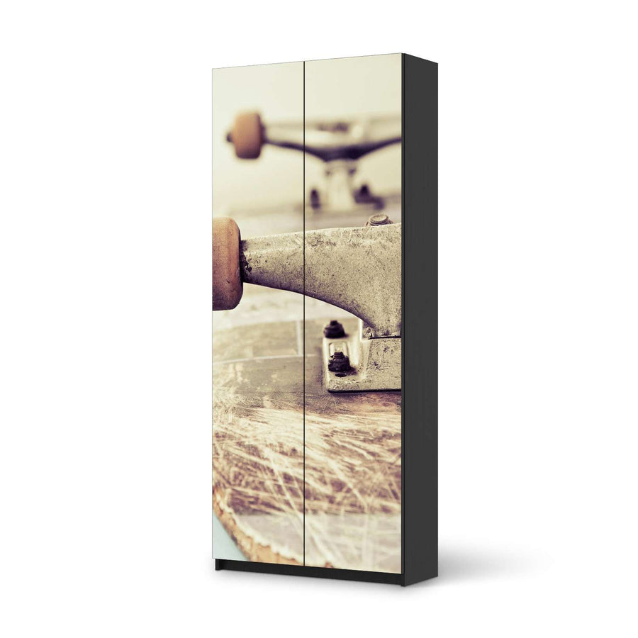 Möbelfolie IKEA Skateboard - IKEA Pax Schrank 236 cm Höhe - 2 Türen - schwarz