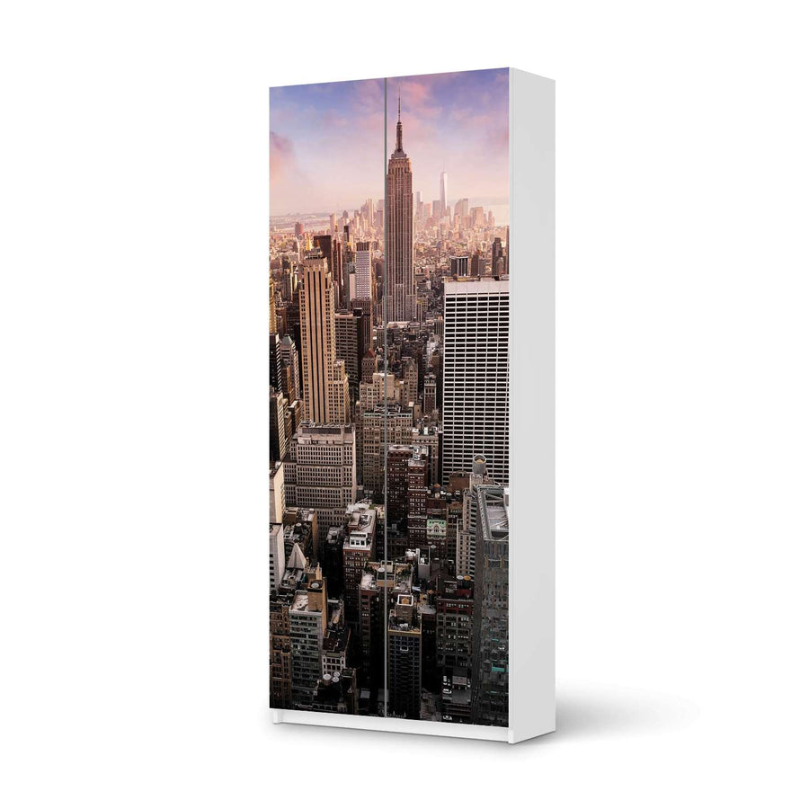 Möbelfolie IKEA Big Apple - IKEA Pax Schrank 236 cm Höhe - 2 Türen - weiss