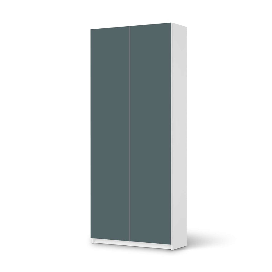 Möbelfolie IKEA Blaugrau Light - IKEA Pax Schrank 236 cm Höhe - 2 Türen - weiss