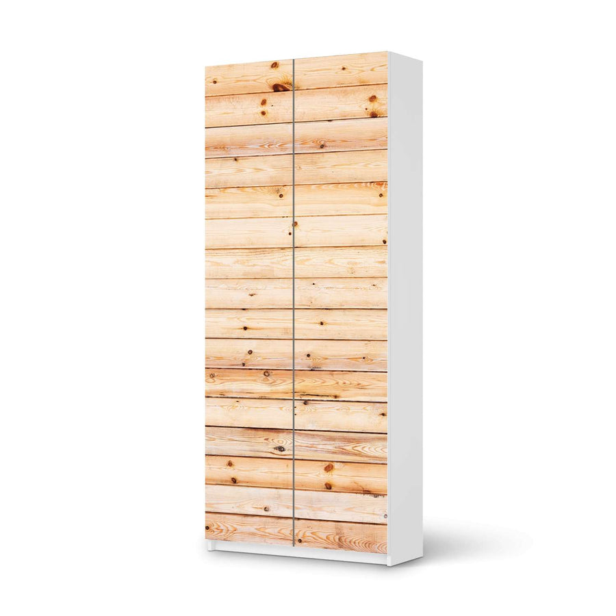 Möbelfolie IKEA Bright Planks - IKEA Pax Schrank 236 cm Höhe - 2 Türen - weiss
