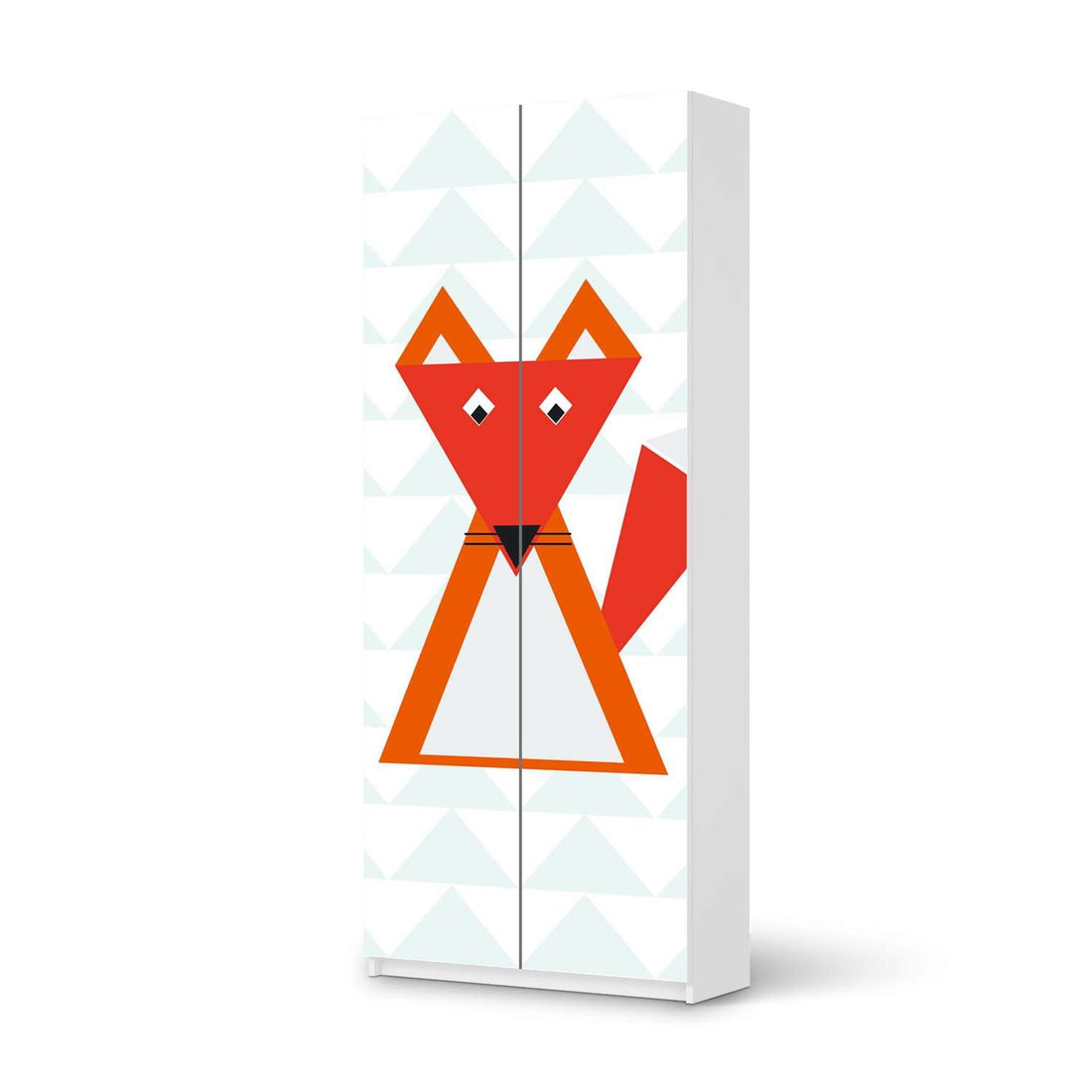 Möbelfolie IKEA Füchslein - IKEA Pax Schrank 236 cm Höhe - 2 Türen - weiss