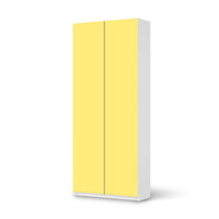 Möbelfolie IKEA Gelb Light - IKEA Pax Schrank 236 cm Höhe - 2 Türen - weiss