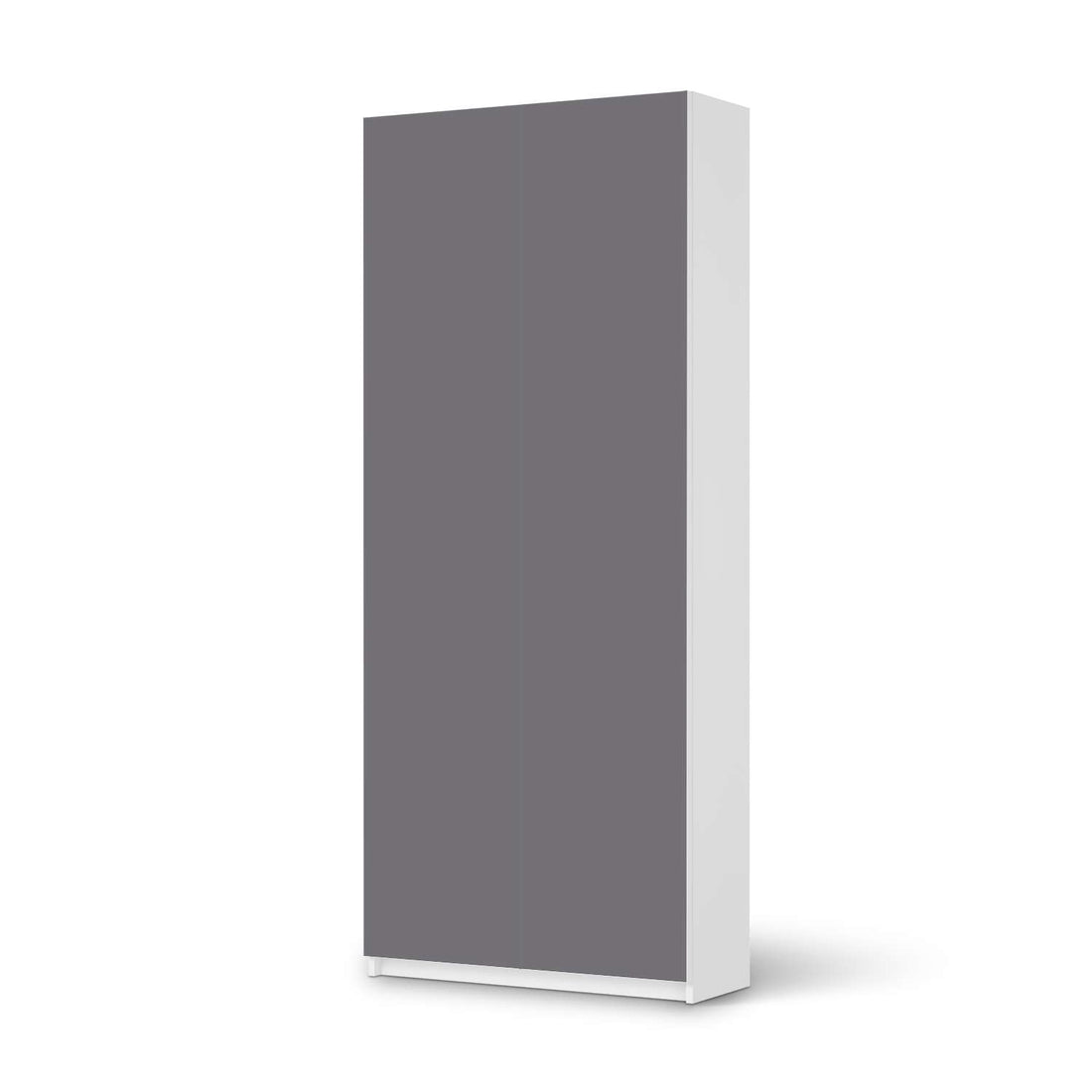 Möbelfolie IKEA Grau Light - IKEA Pax Schrank 236 cm Höhe - 2 Türen - weiss