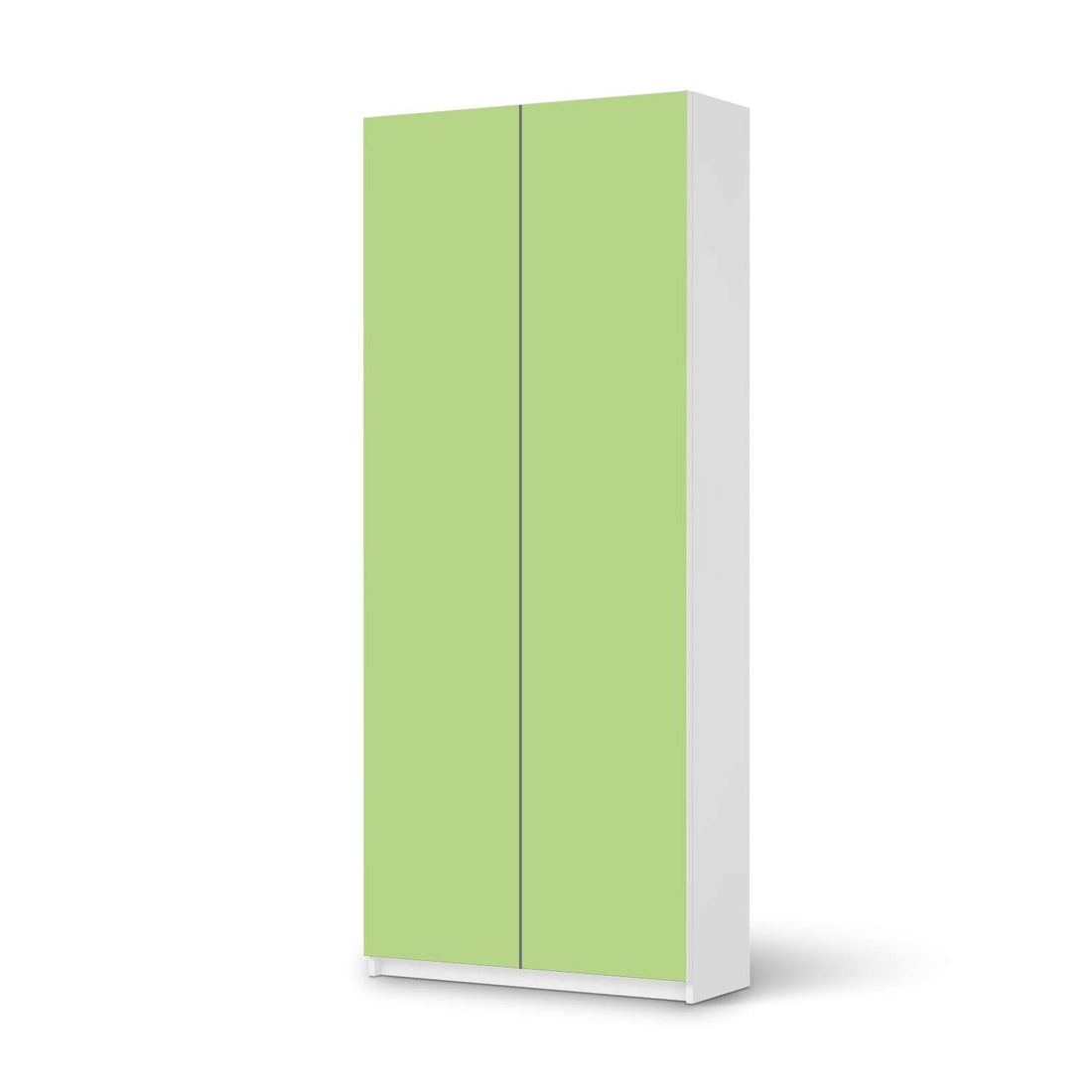 Möbelfolie IKEA Hellgrün Light - IKEA Pax Schrank 236 cm Höhe - 2 Türen - weiss