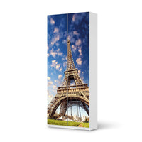 Möbelfolie IKEA La Tour Eiffel - IKEA Pax Schrank 236 cm Höhe - 2 Türen - weiss