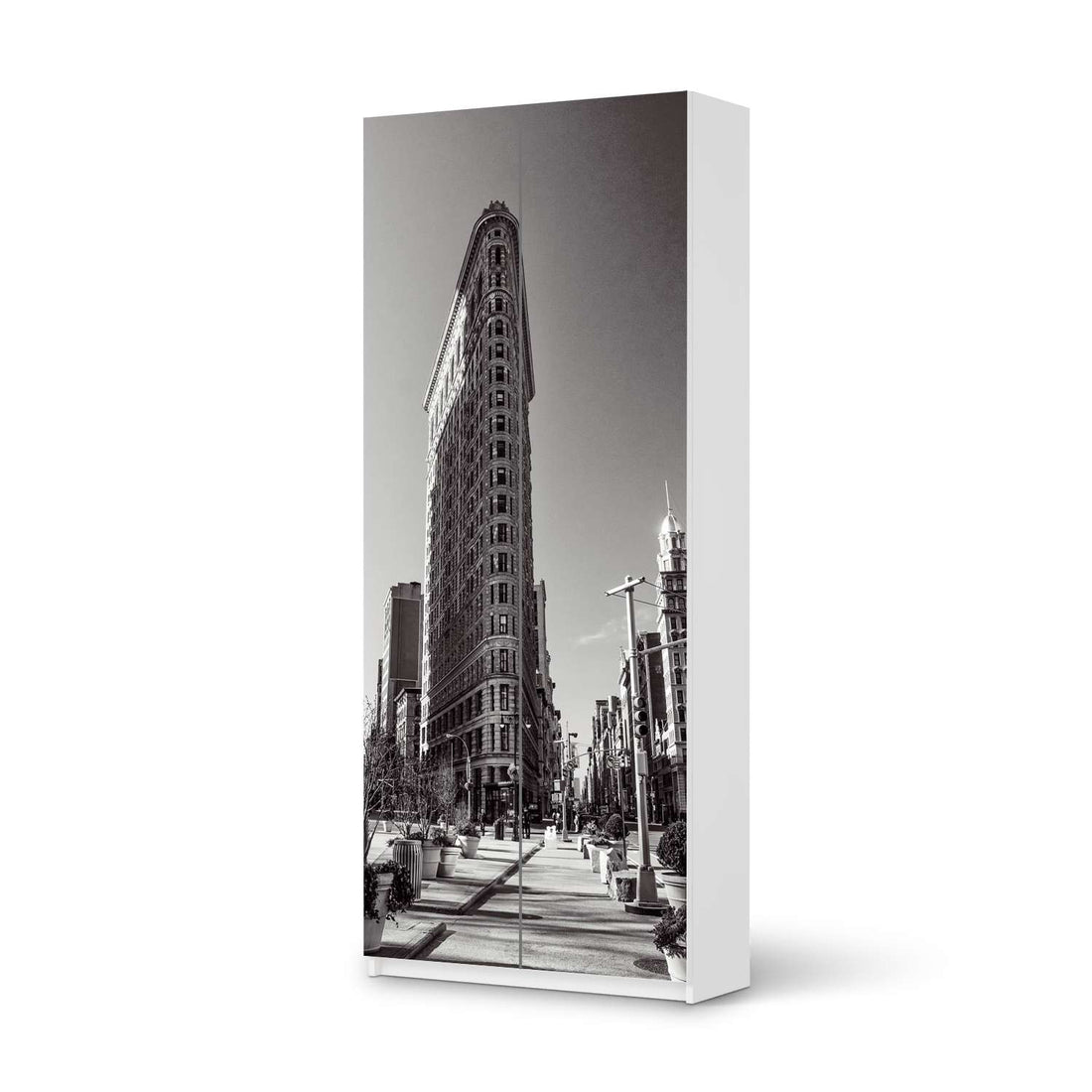 Möbelfolie IKEA Manhattan - IKEA Pax Schrank 236 cm Höhe - 2 Türen - weiss