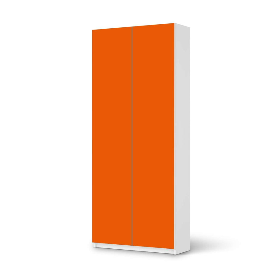 Möbelfolie IKEA Orange Dark - IKEA Pax Schrank 236 cm Höhe - 2 Türen - weiss