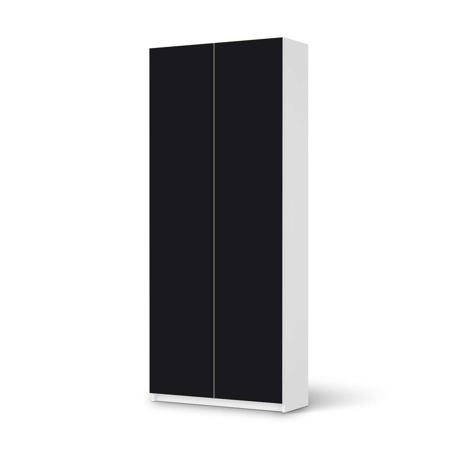 Möbelfolie IKEA Schwarz - IKEA Pax Schrank 236 cm Höhe - 2 Türen - weiss