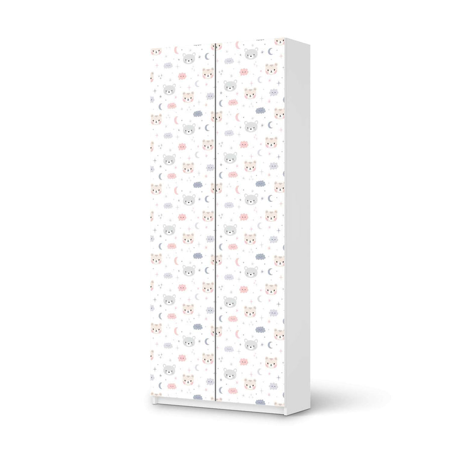 Möbelfolie IKEA Sweet Dreams - IKEA Pax Schrank 236 cm Höhe - 2 Türen - weiss