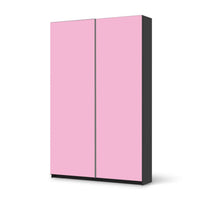 Möbelfolie IKEA Pink Light - IKEA Pax Schrank 236 cm Höhe - Schiebetür 75 cm - schwarz
