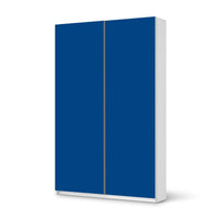 Möbelfolie IKEA Blau Dark - IKEA Pax Schrank 236 cm Höhe - Schiebetür 75 cm - weiss