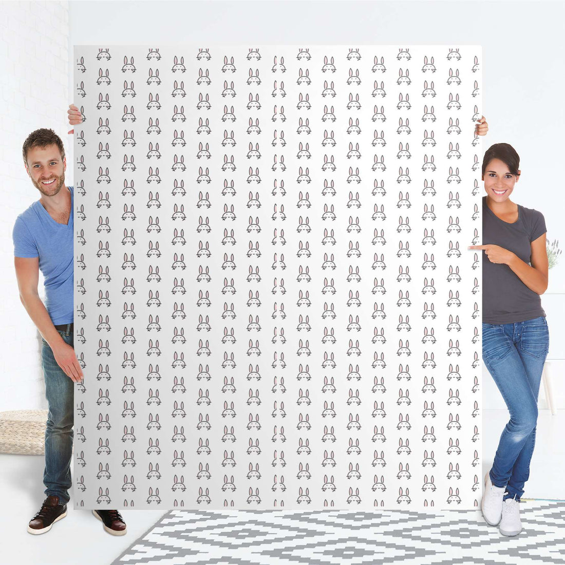 Möbelfolie IKEA Hoppel - IKEA Pax Schrank 236 cm Höhe - Schiebetür - Folie