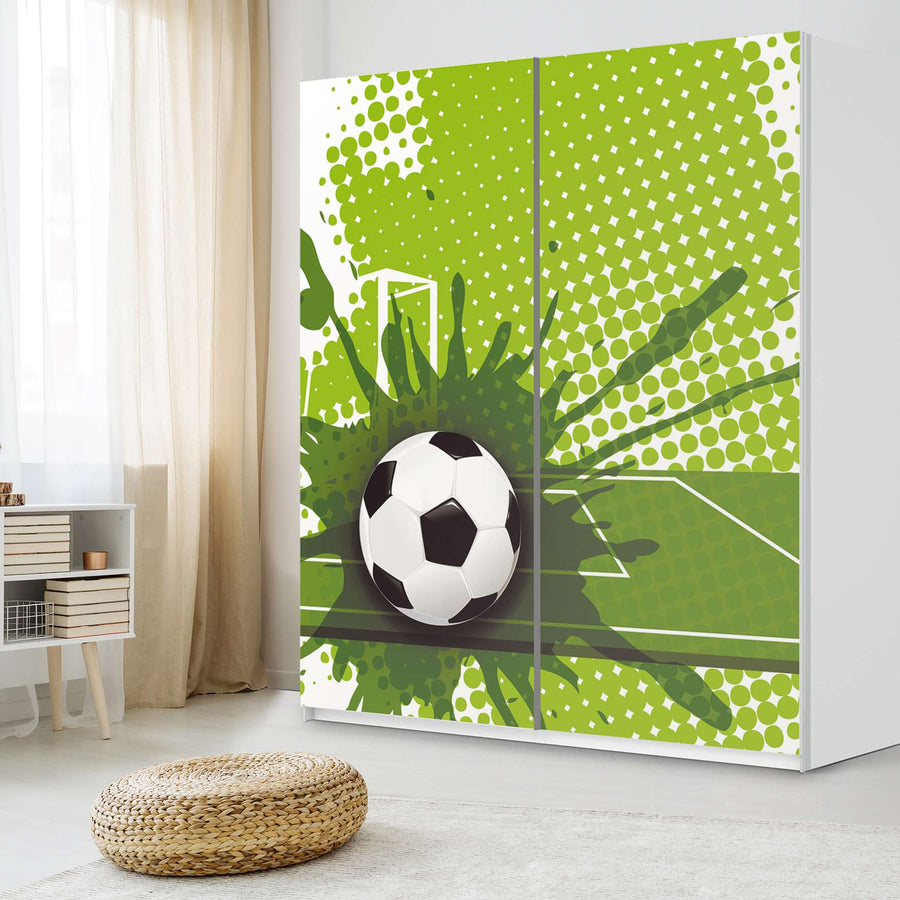 Möbelfolie IKEA Goal - IKEA Pax Schrank 236 cm Höhe - Schiebetür - Kinderzimmer