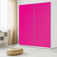 Möbelfolie IKEA Pink Dark - IKEA Pax Schrank 236 cm Höhe - Schiebetür - Schlafzimmer