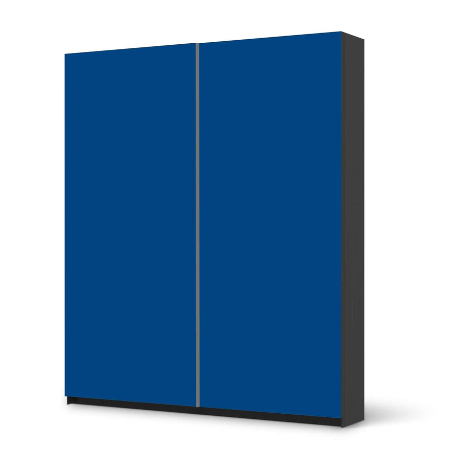 Möbelfolie IKEA Blau Dark - IKEA Pax Schrank 236 cm Höhe - Schiebetür - schwarz