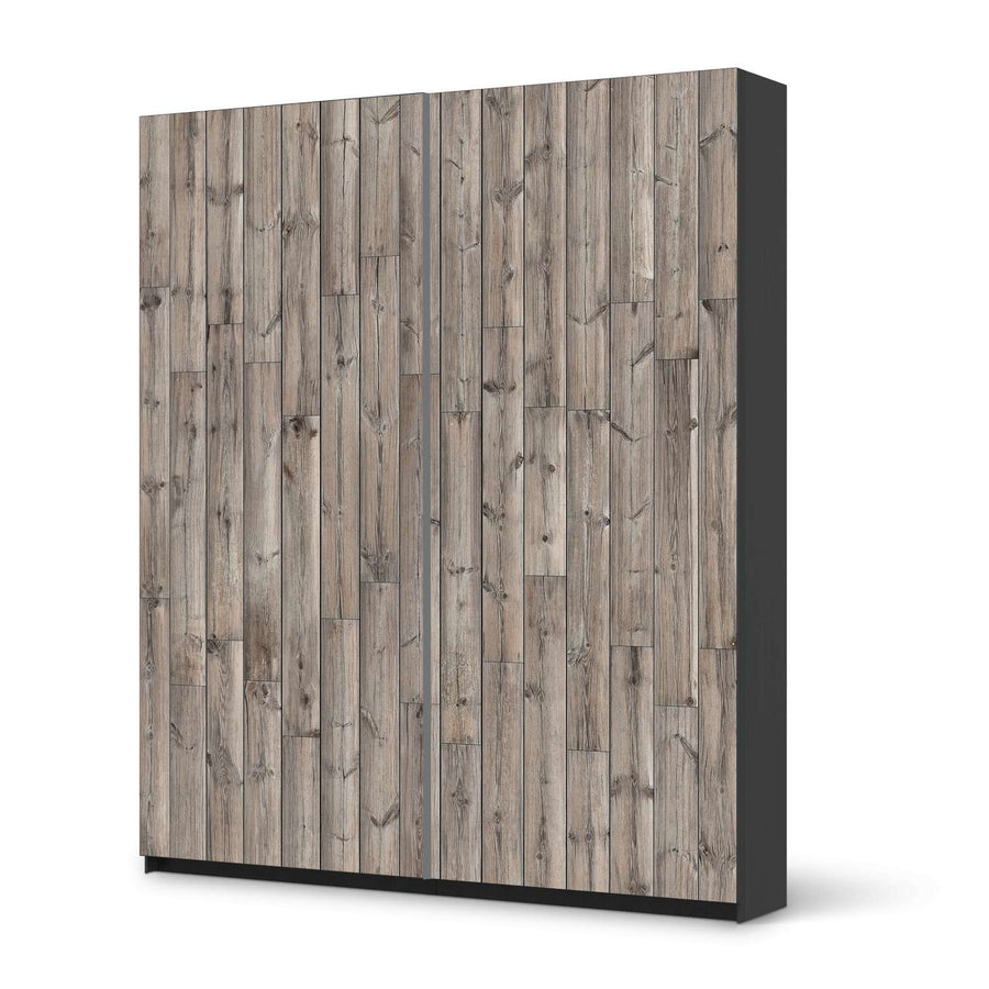 Möbelfolie IKEA Dark washed - IKEA Pax Schrank 236 cm Höhe - Schiebetür - schwarz