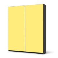 Möbelfolie IKEA Gelb Light - IKEA Pax Schrank 236 cm Höhe - Schiebetür - schwarz