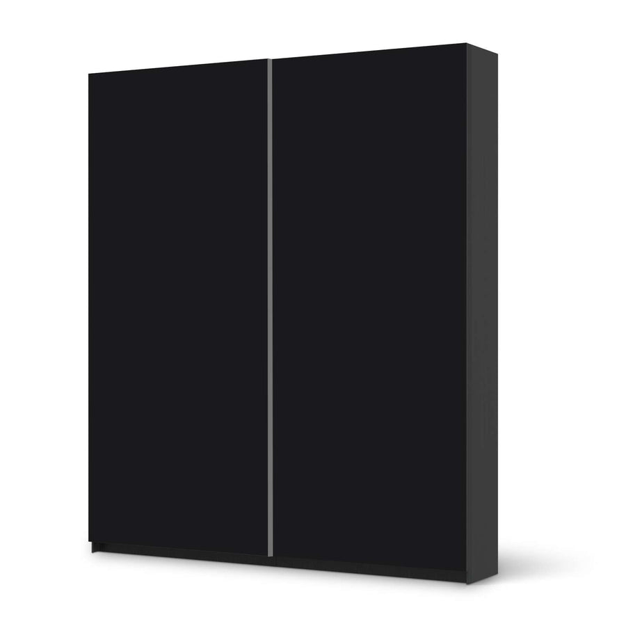 Möbelfolie IKEA Schwarz - IKEA Pax Schrank 236 cm Höhe - Schiebetür - schwarz