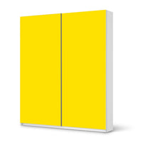 Möbelfolie IKEA Gelb Dark - IKEA Pax Schrank 236 cm Höhe - Schiebetür - weiss