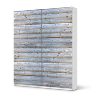 Möbelfolie IKEA Greyhound - IKEA Pax Schrank 236 cm Höhe - Schiebetür - weiss