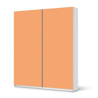 Möbelfolie IKEA Orange Light - IKEA Pax Schrank 236 cm Höhe - Schiebetür - weiss