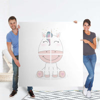 Möbelfolie Baby Unicorn - IKEA Kallax Regal 16 Türen - Folie