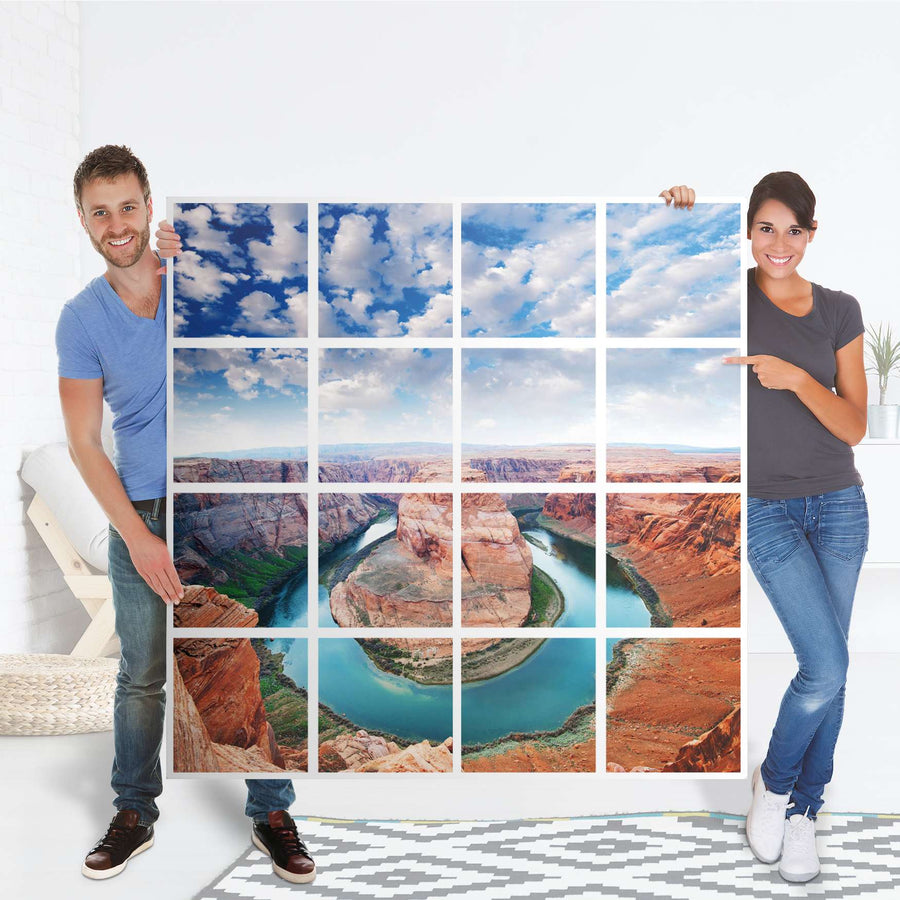 Möbelfolie Grand Canyon - IKEA Kallax Regal 16 Türen - Folie