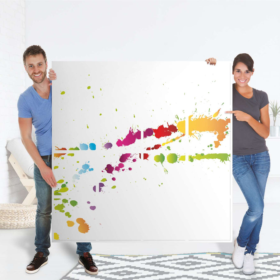 Möbelfolie Splash 2 - IKEA Kallax Regal 16 Türen - Folie